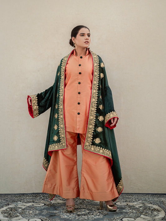 Zoon Emerald Green Cape Set