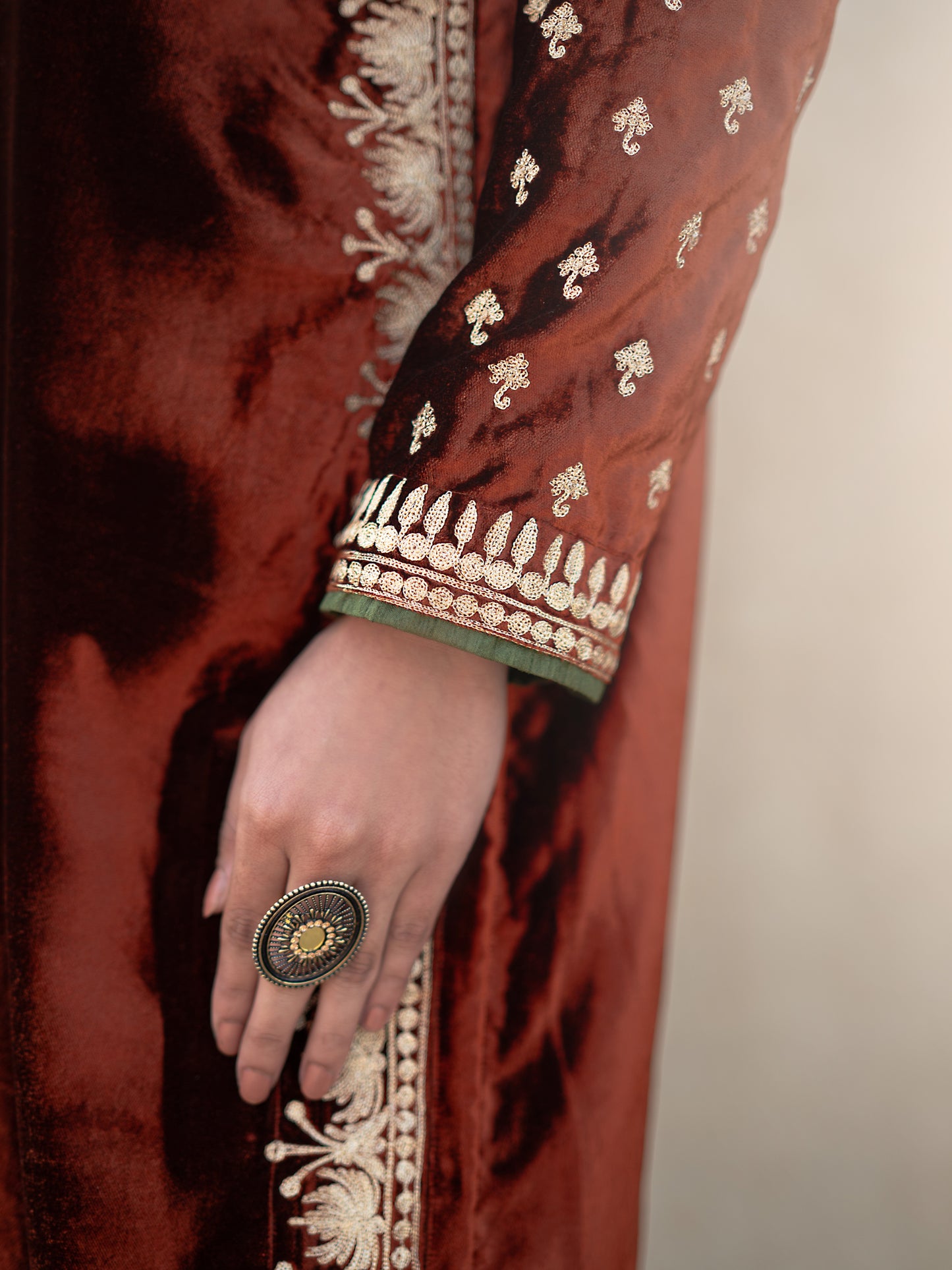 Zoon Rust & Green Suit Set