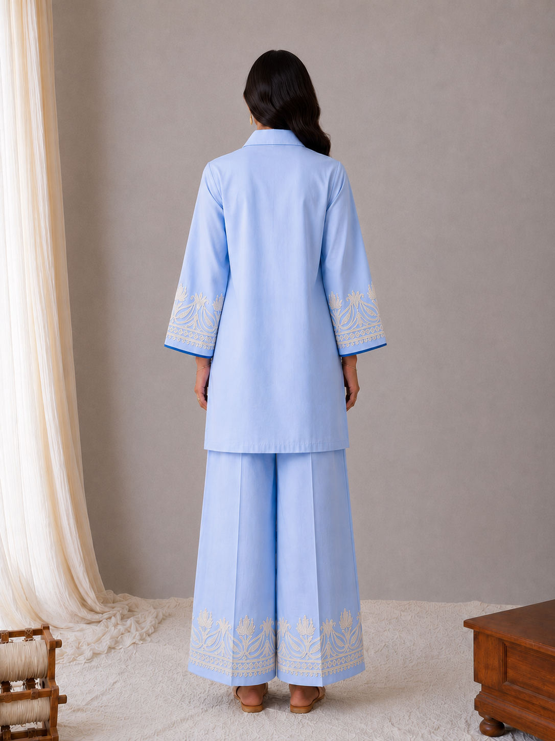 Sehar Sky Blue Co-ord Set