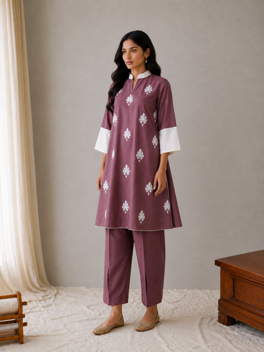 Sehar Mauve Shade Co-ord Set