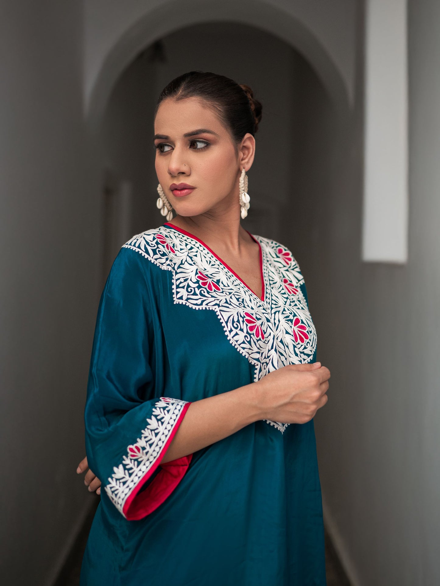 Ghazal Teal Blue Co-ord Set