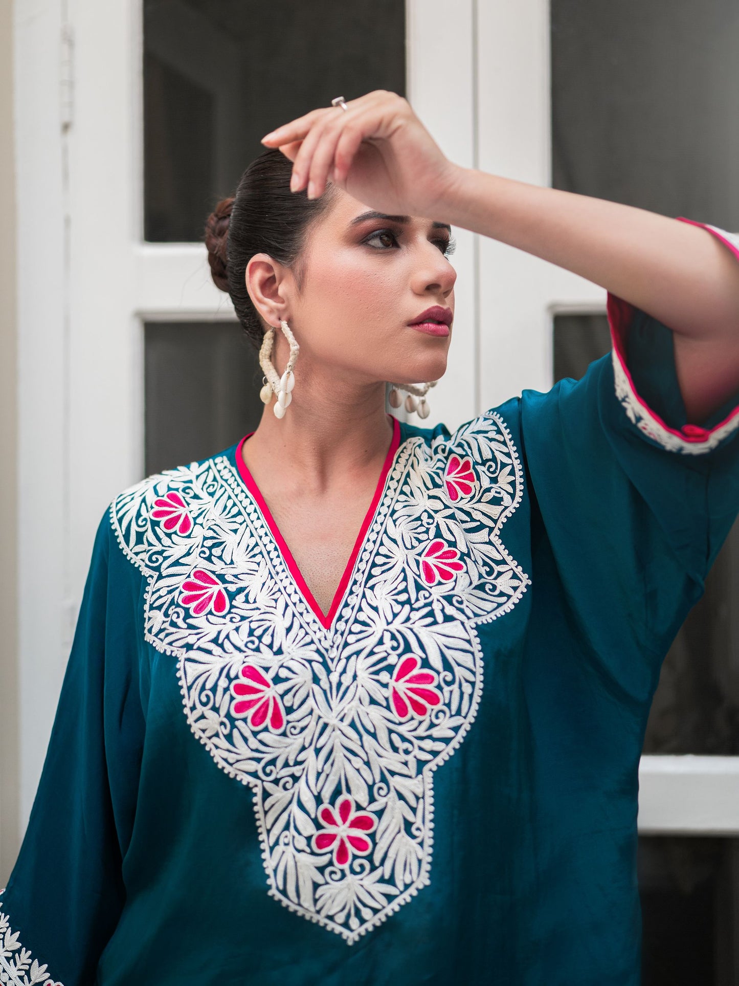 Ghazal Teal Blue Co-ord Set