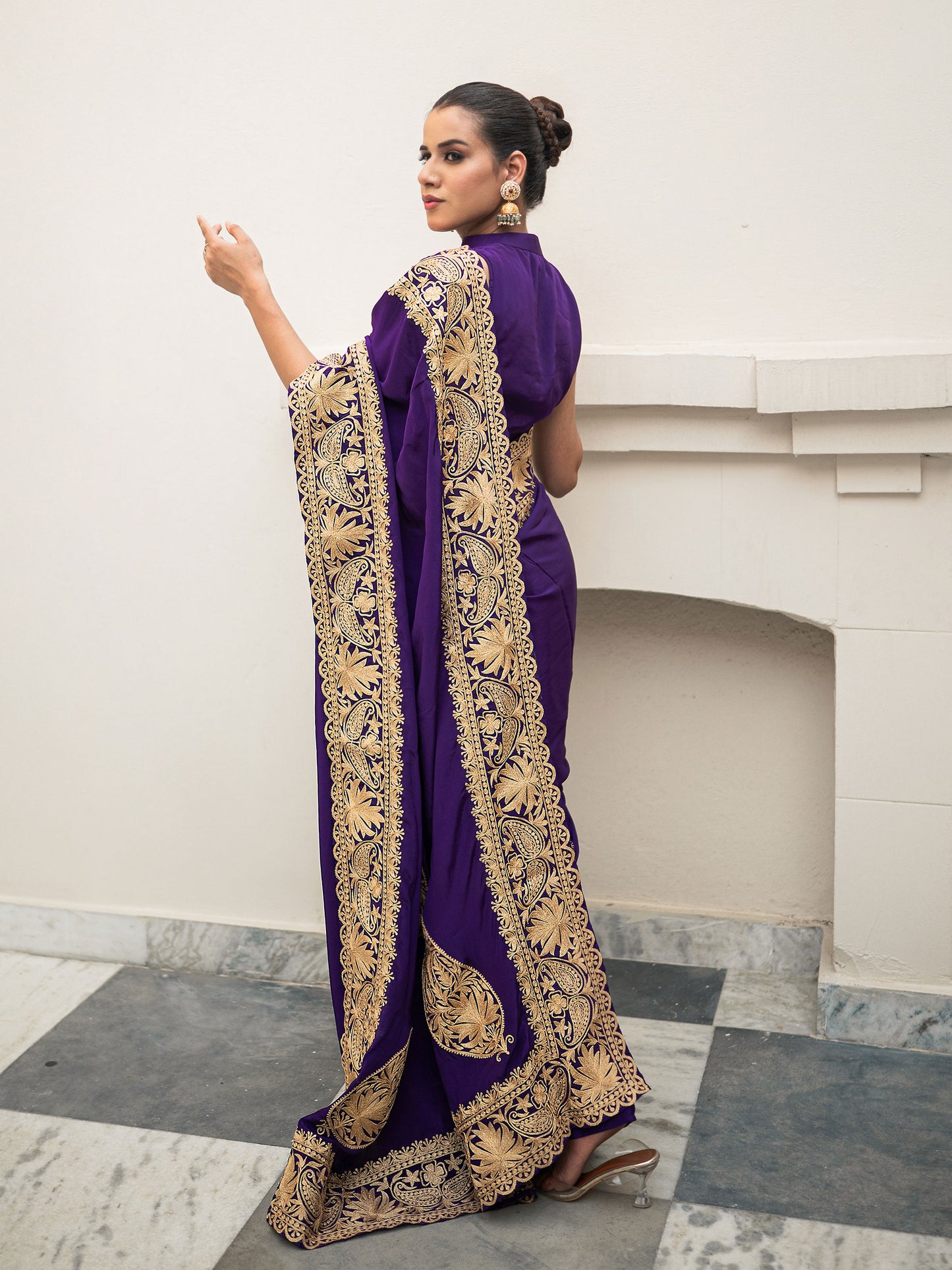Ghazal Purple Saree