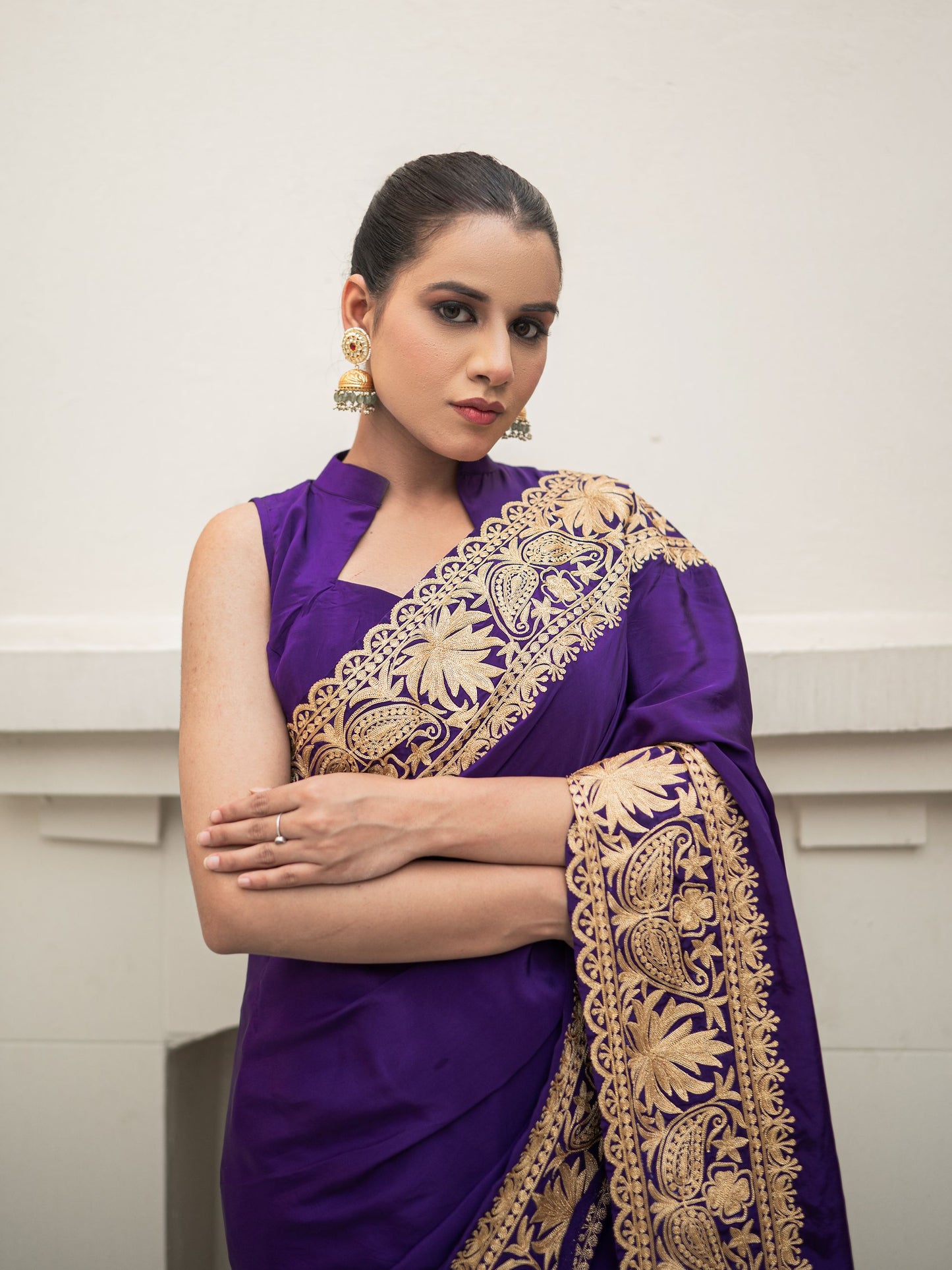 Ghazal Purple Saree
