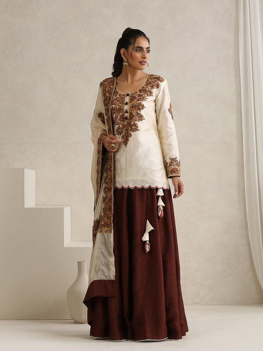 Nargis Brown Lehenga