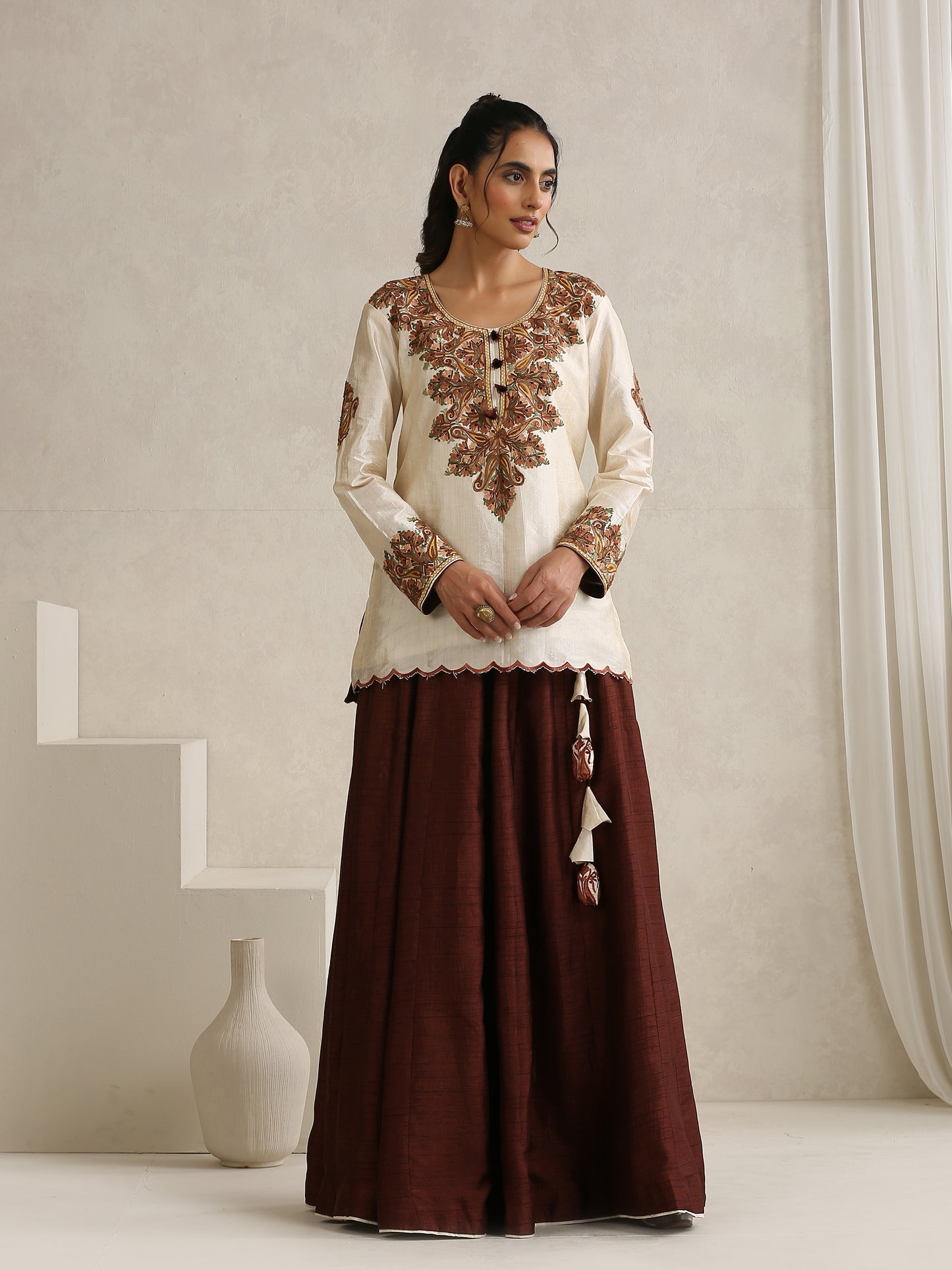 Nargis Brown Lehenga