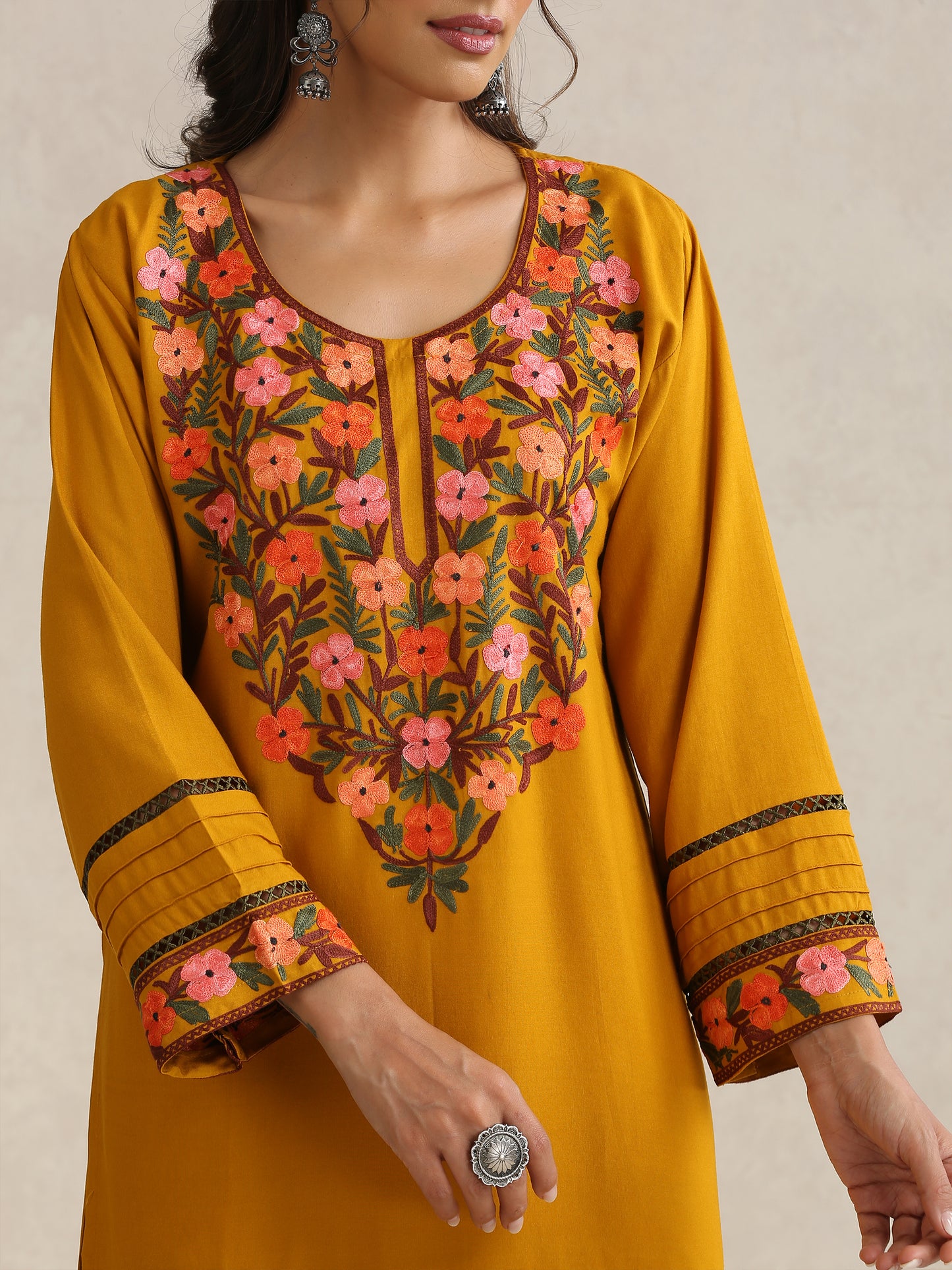 Nargis Mustard Co-ord Set
