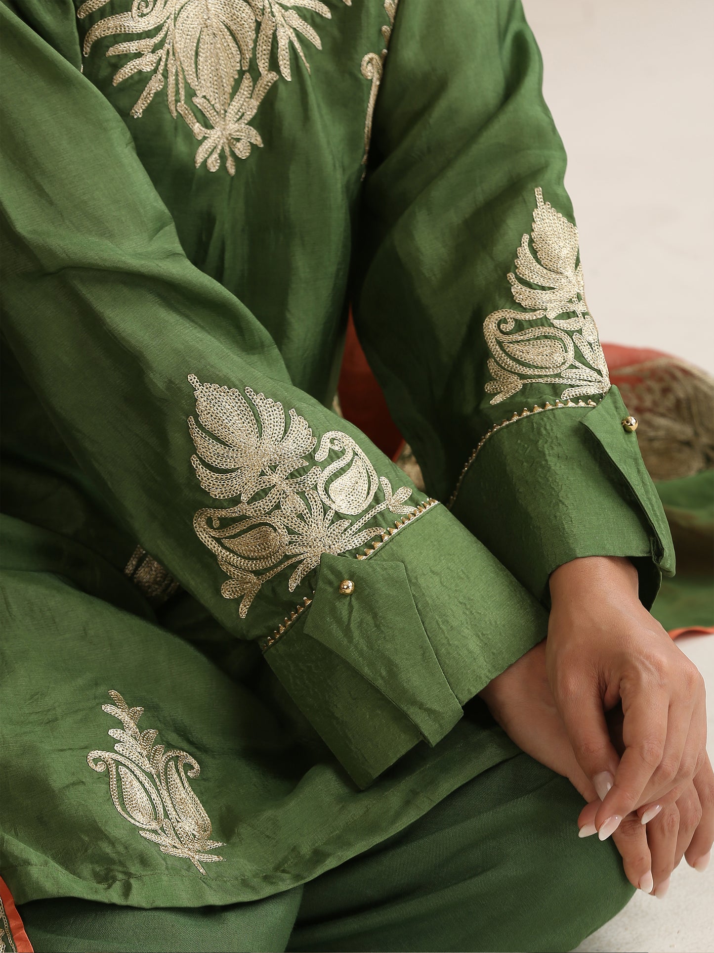 Nargis Green Farshi Salwar Suit Set