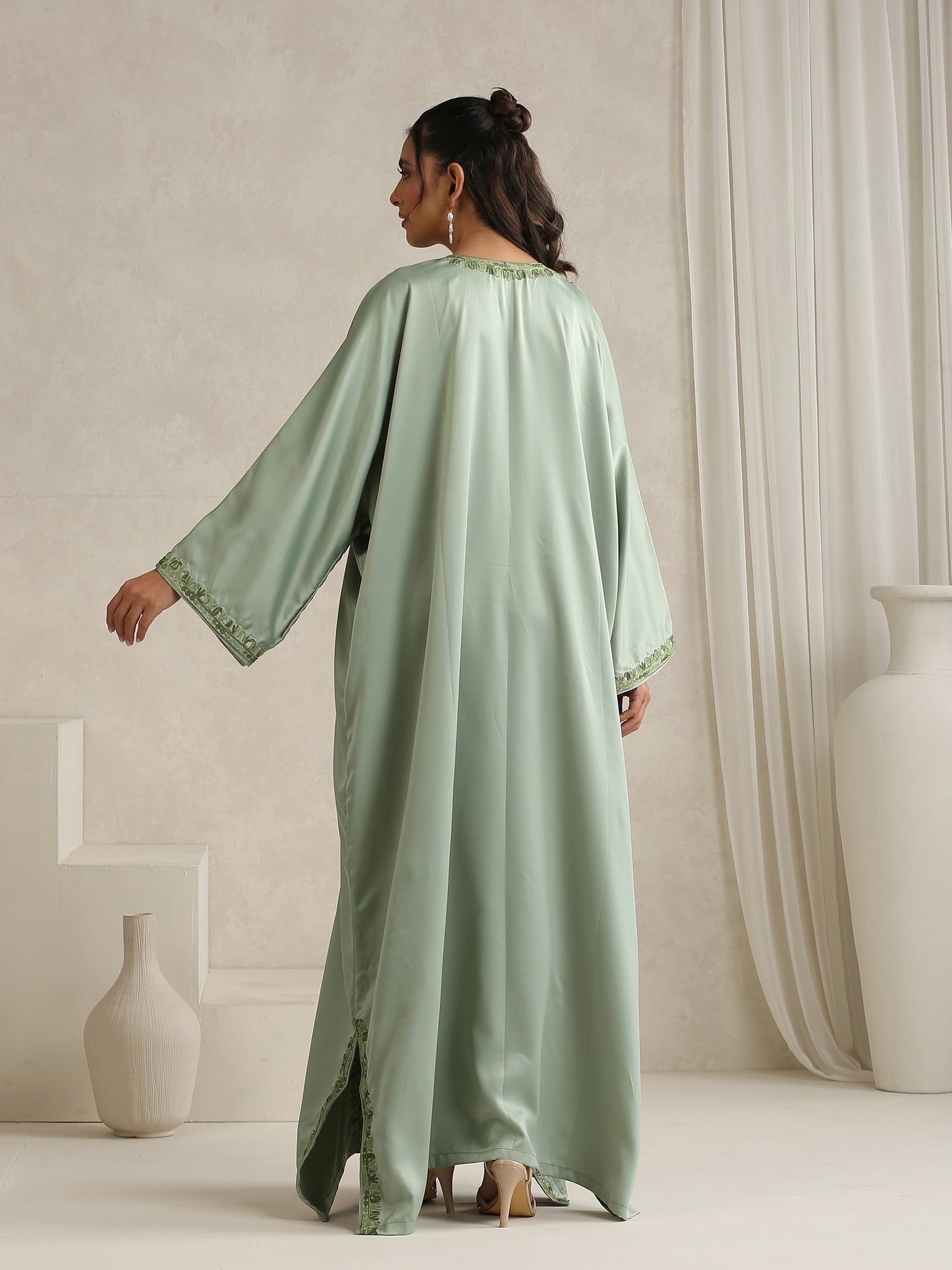 Nargis Mint Green Abaya