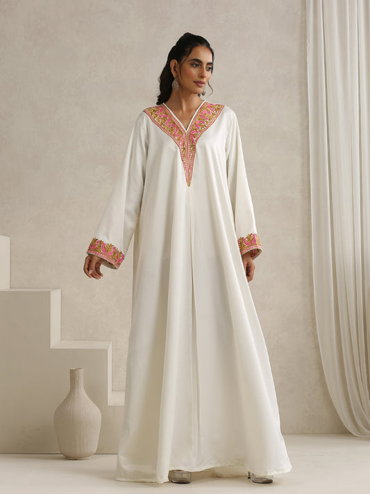 Nargis White Abaya