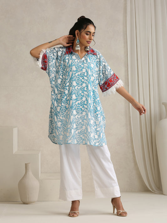 Nargis Blue Georgette Choga Set