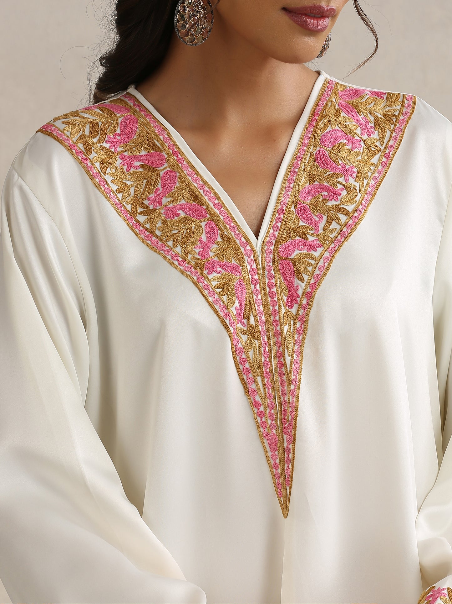 Nargis White Abaya