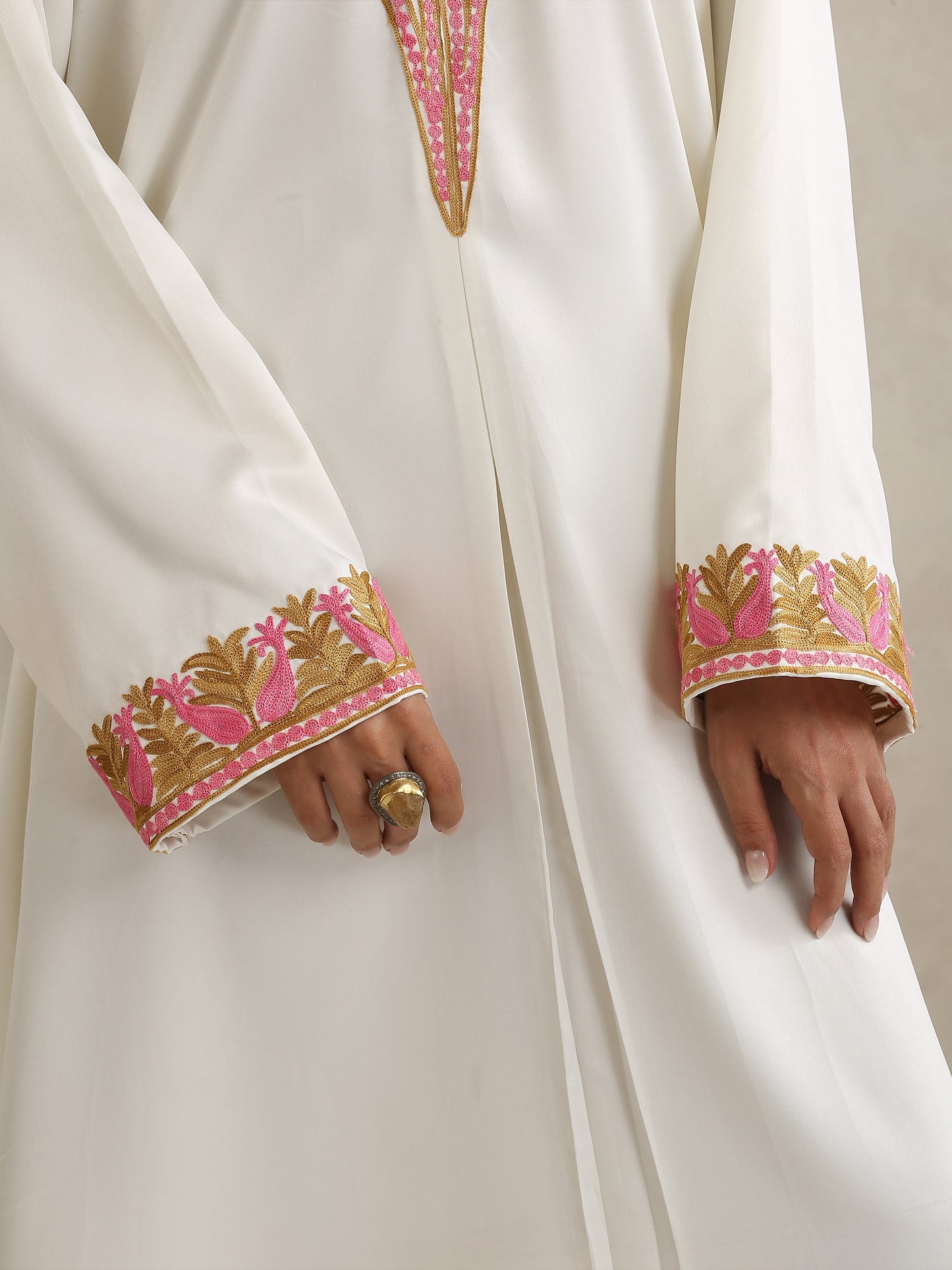 Nargis White Abaya