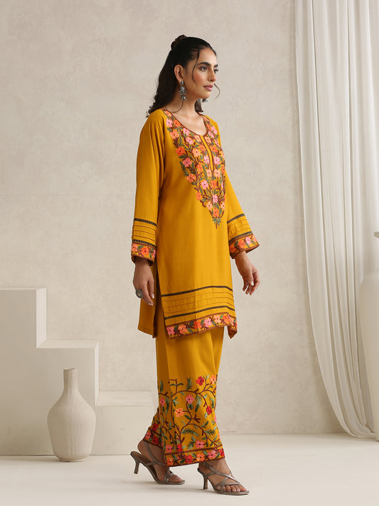 Nargis Mustard Co-ord Set