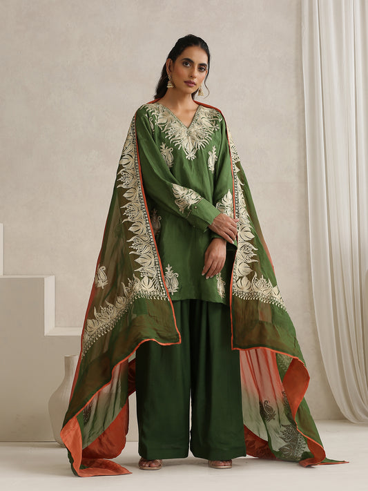 Nargis Green Farshi Salwar Suit Set