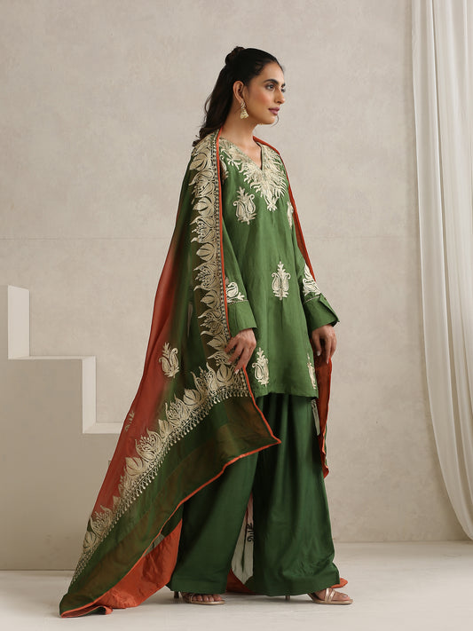 Nargis Green Farshi Salwar Suit Set