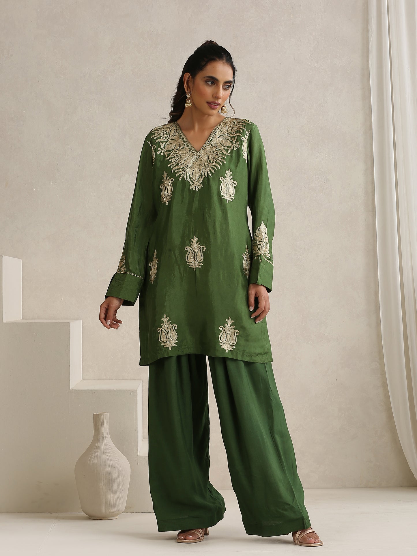 Nargis Green Farshi Salwar Suit Set