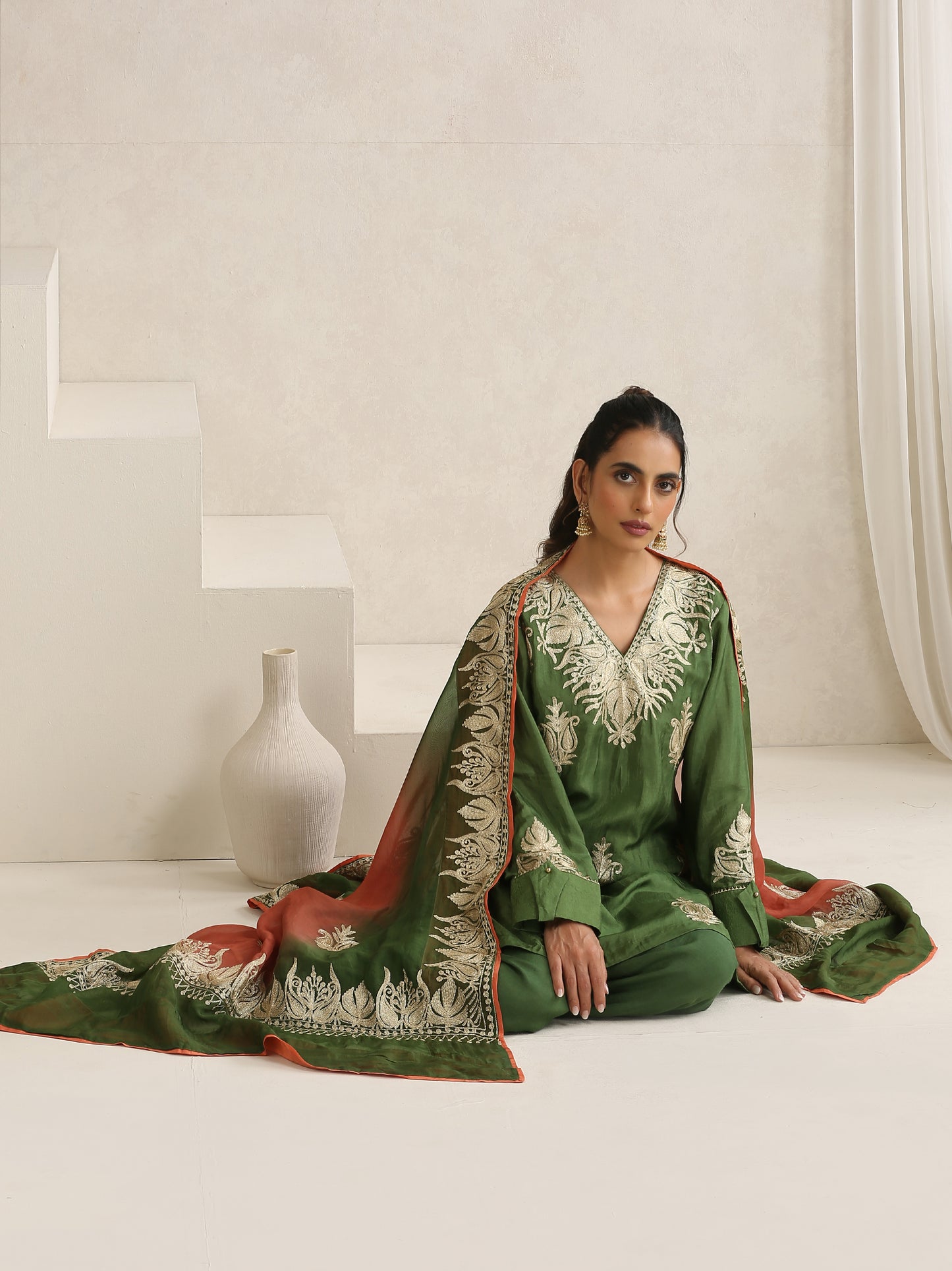 Nargis Green Farshi Salwar Suit Set