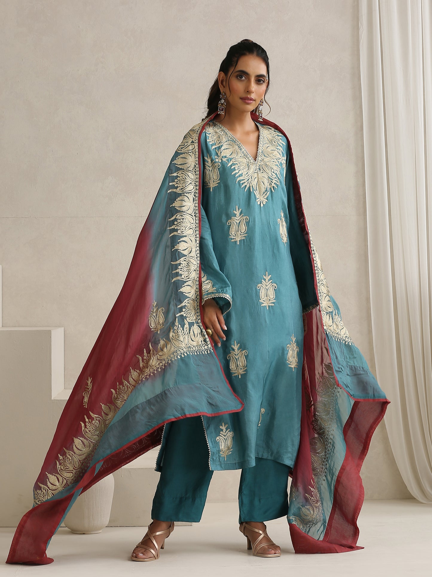 Nargis Blue Suit Set