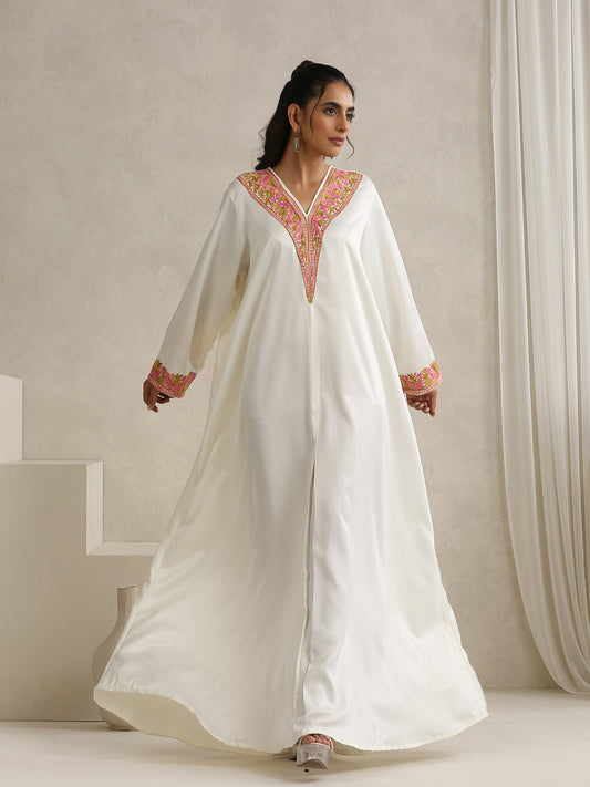 Nargis White Abaya