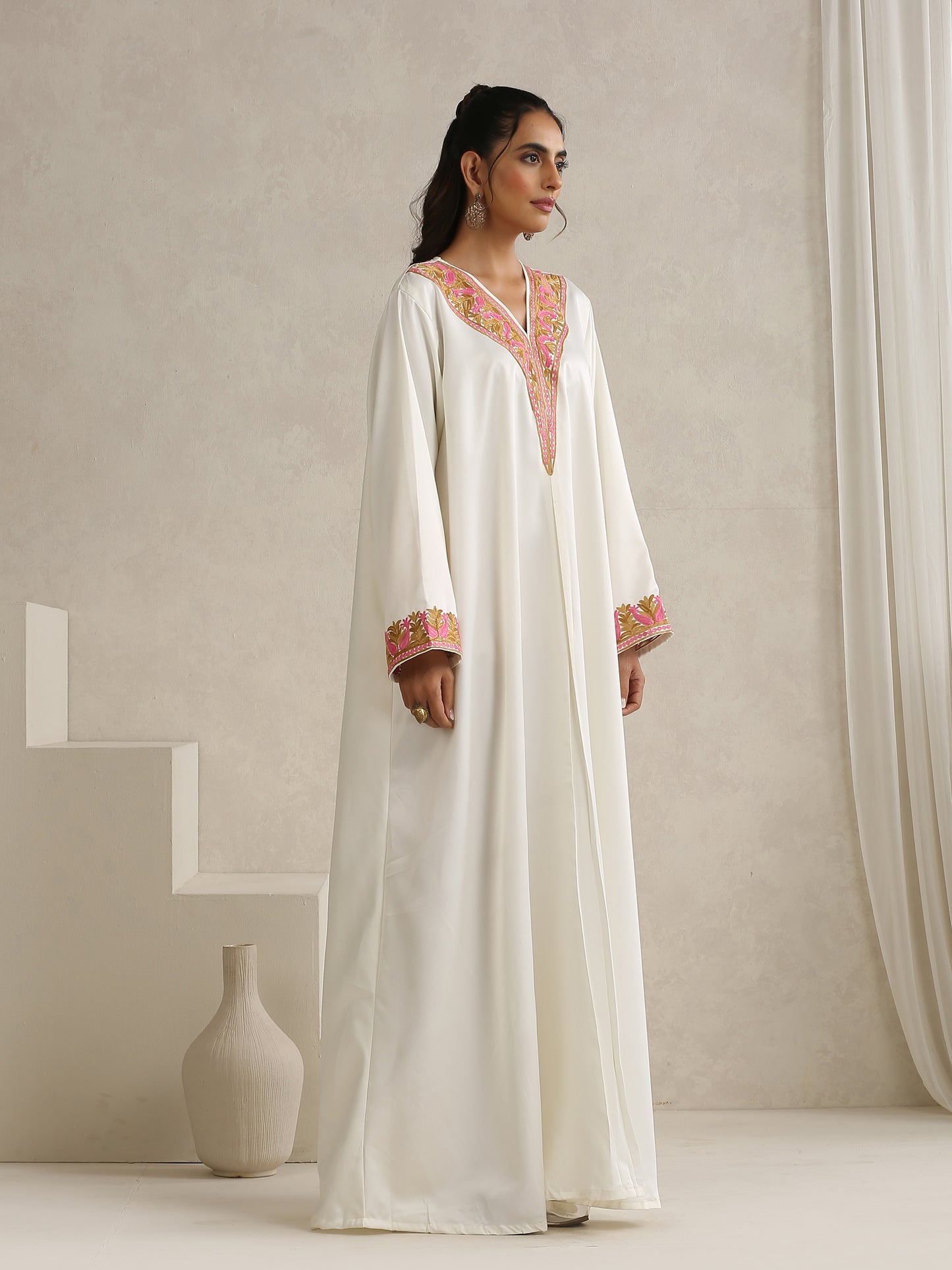 Nargis White Abaya