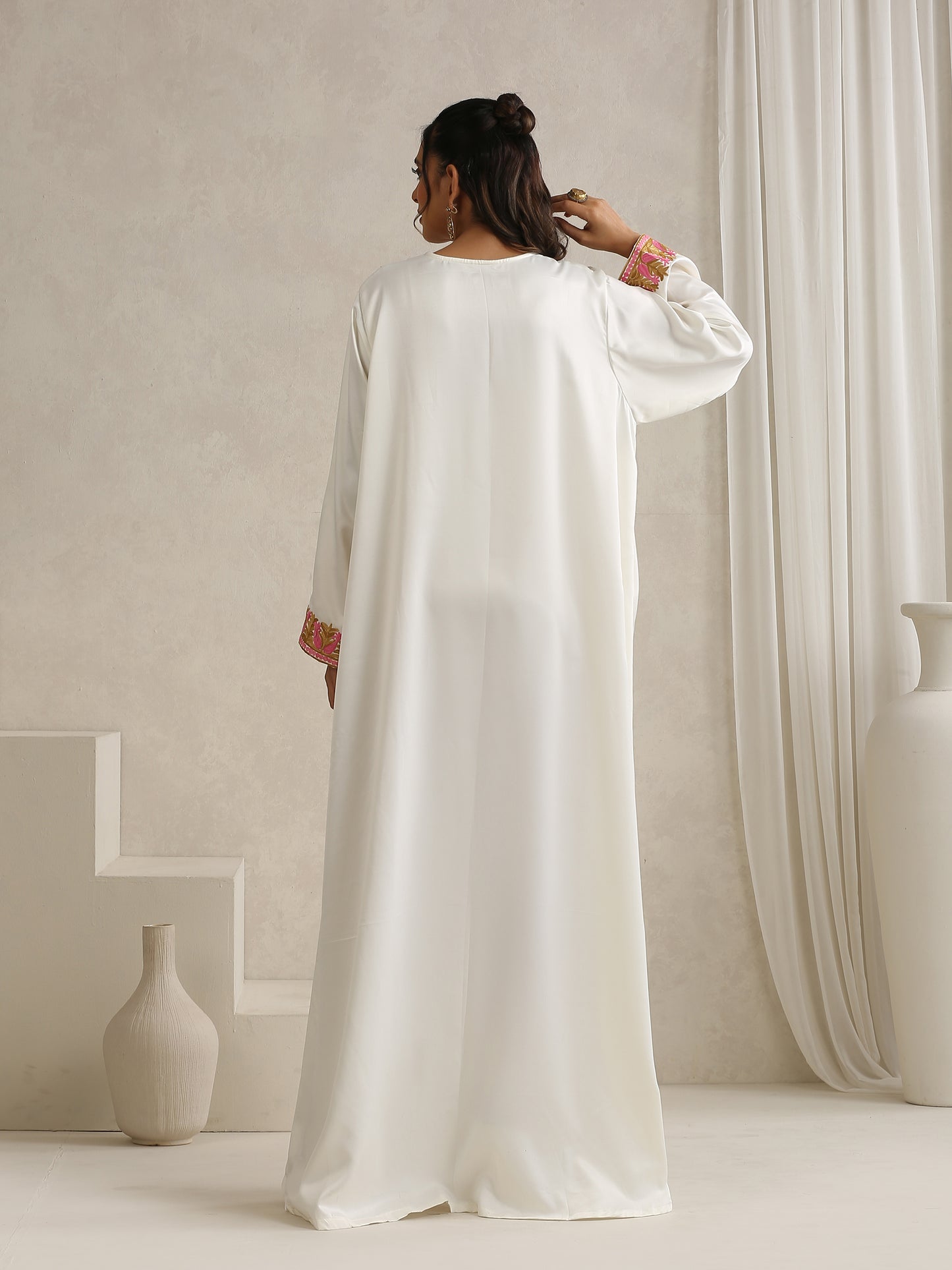 Nargis White Abaya