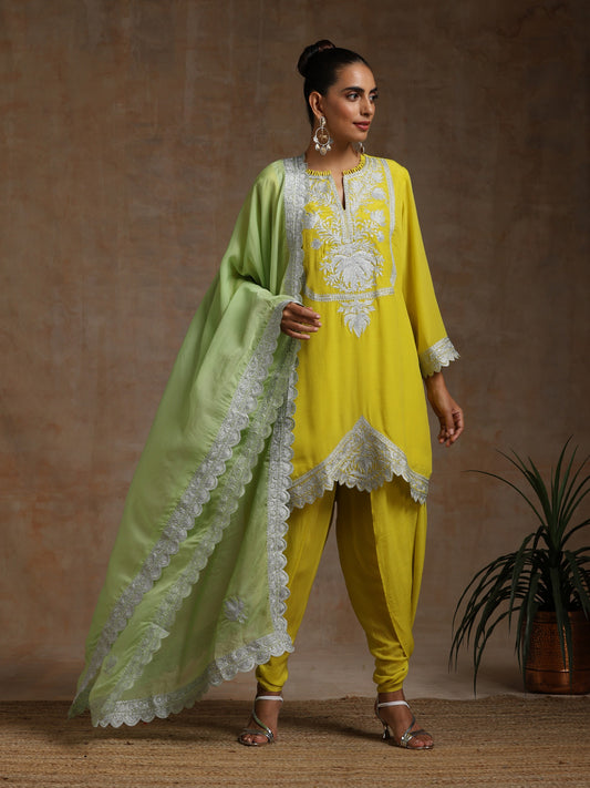 Bandhan Neon Cut Work Suit Set