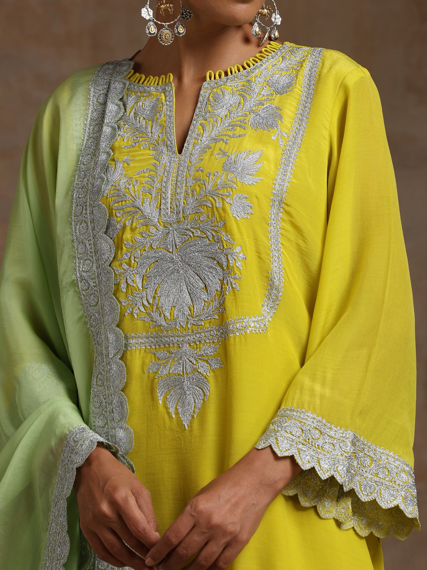 Bandhan Neon Cut Work Suit Set