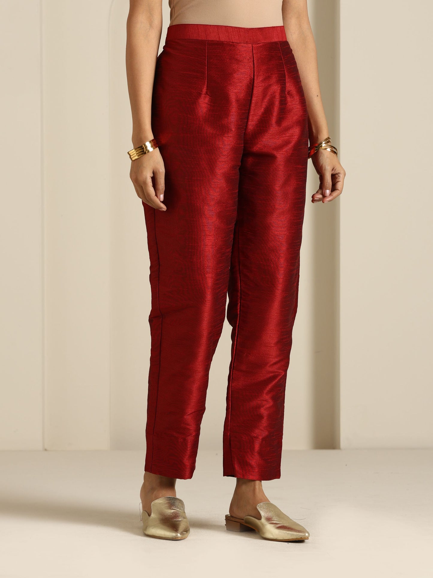 Sheen Maroon Co-ord Set