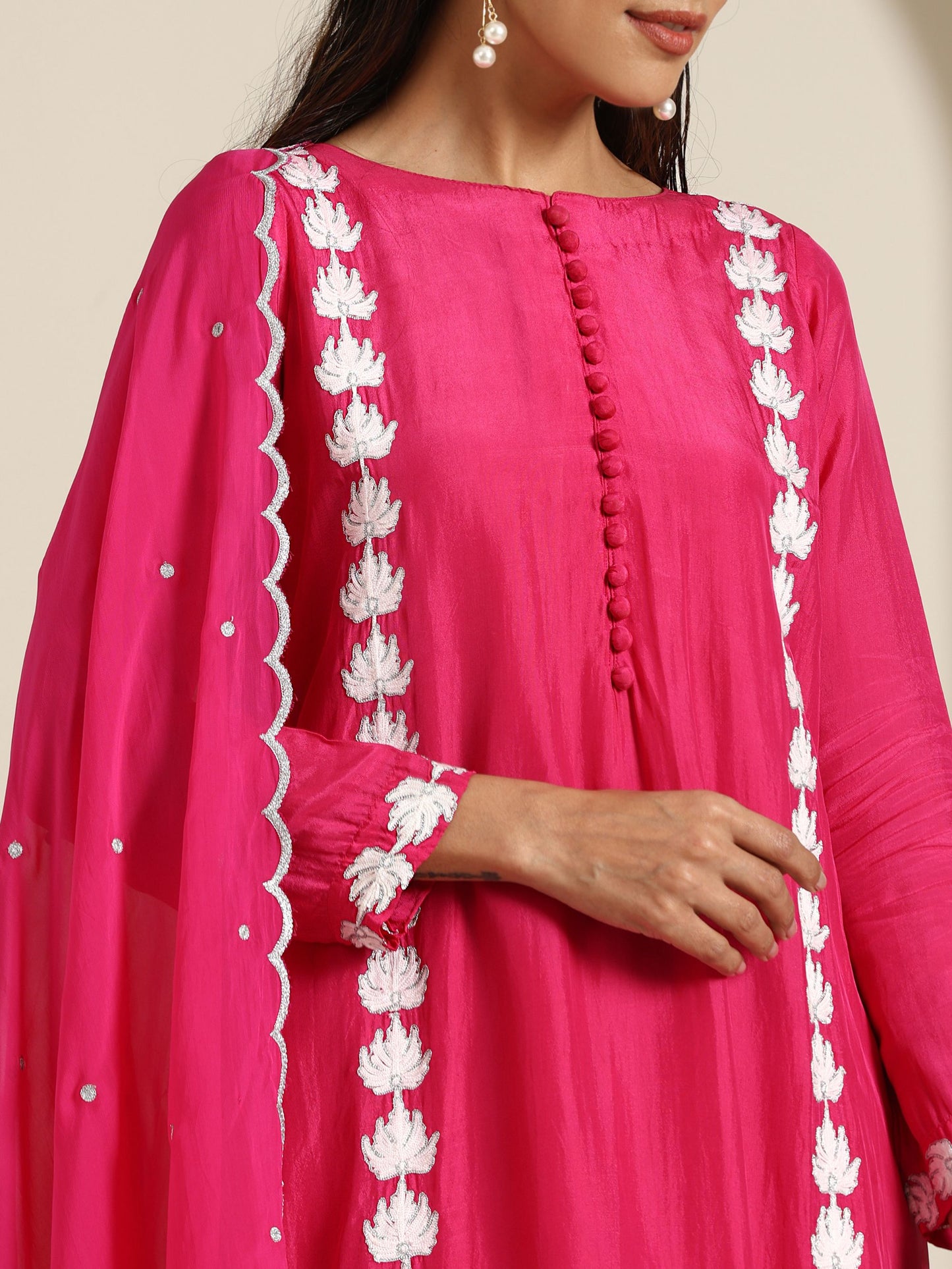 Sheen Rani Pink Suit Set