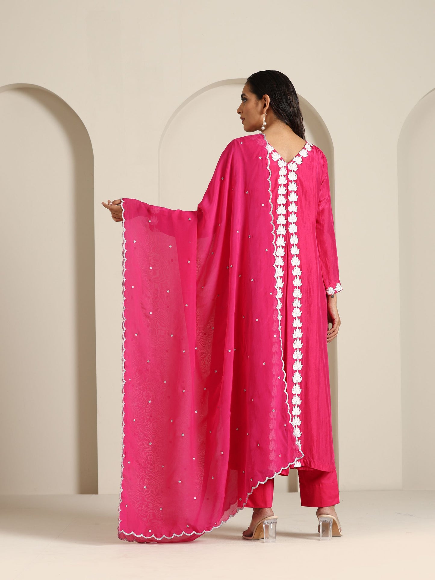 Sheen Rani Pink Suit Set