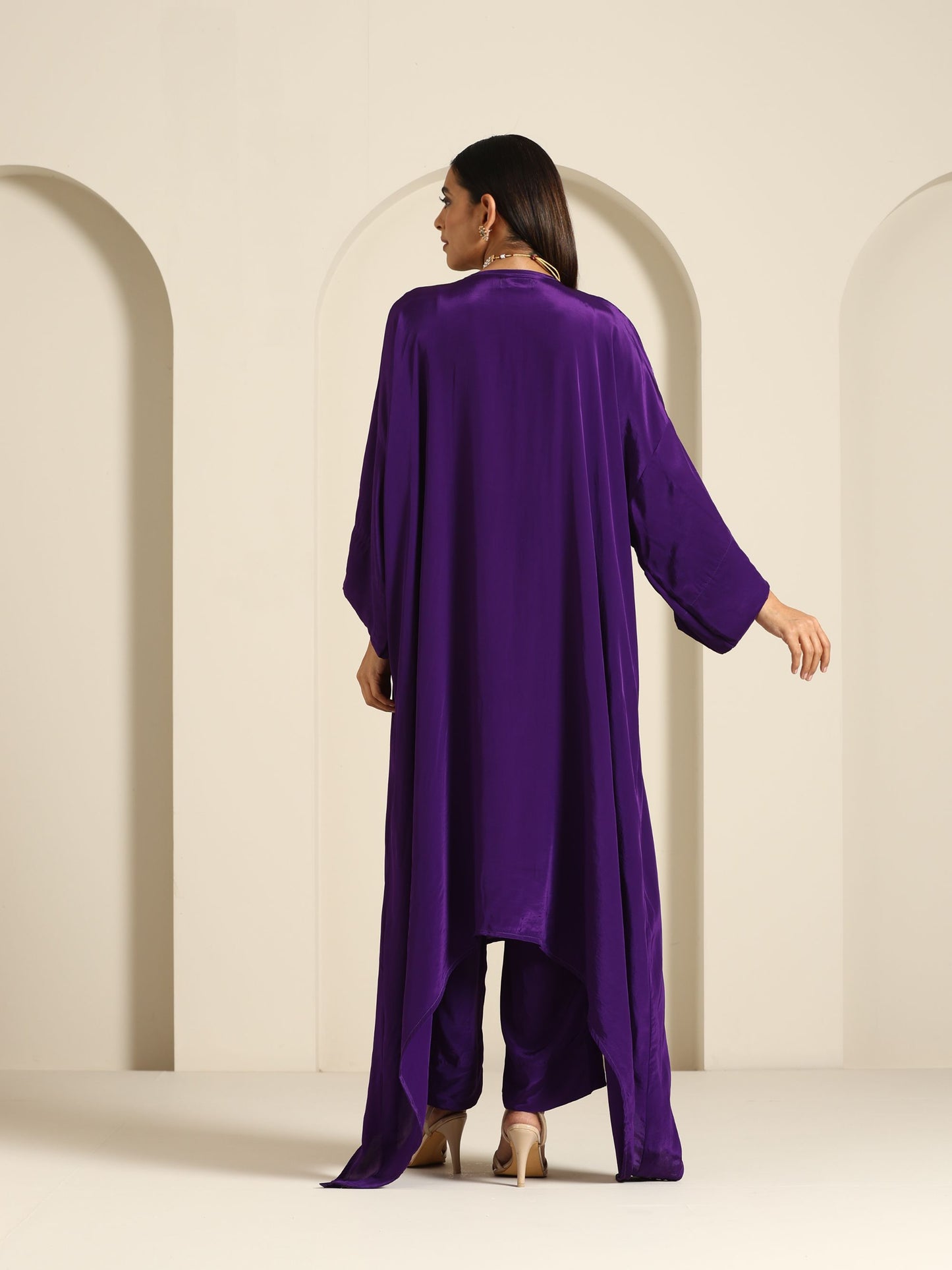 Gul Purple Kaftan Set