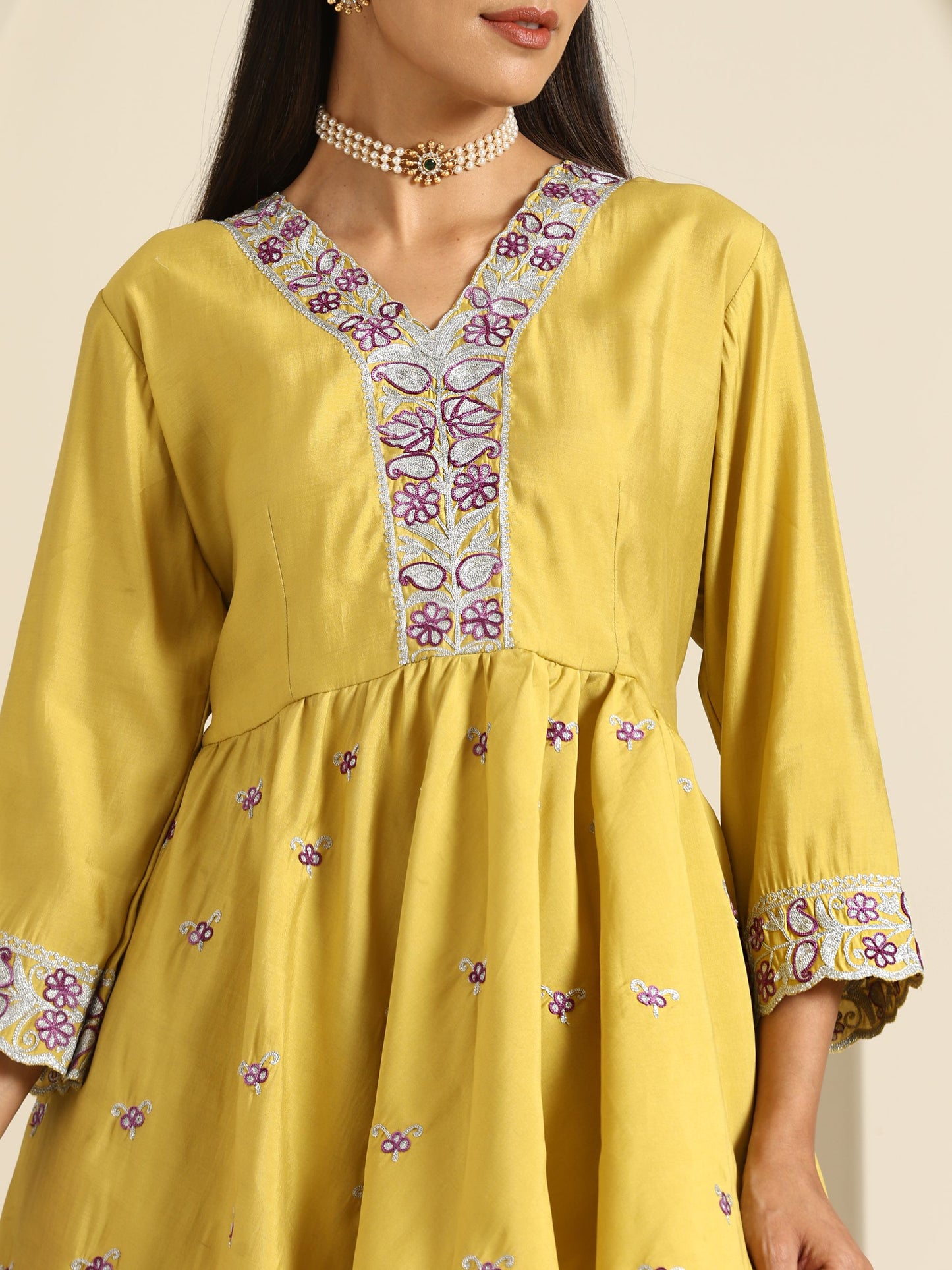 Gul Peplum Co-ord Set