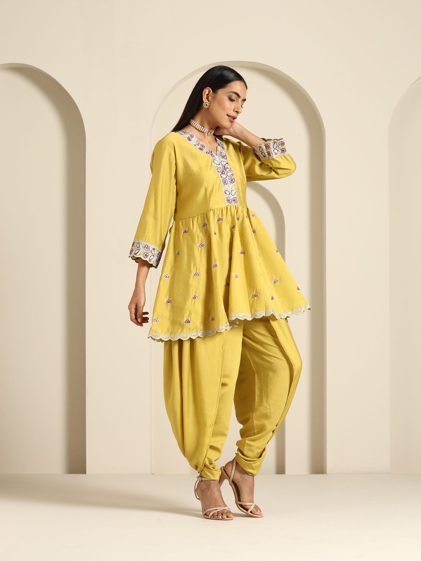 Gul Peplum Co-ord Set