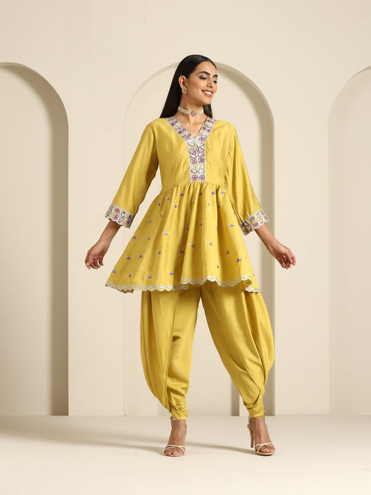 Gul Peplum Co-ord Set