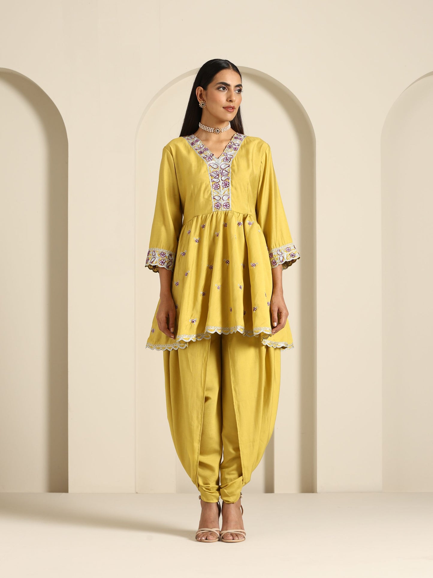 Gul Peplum Co-ord Set