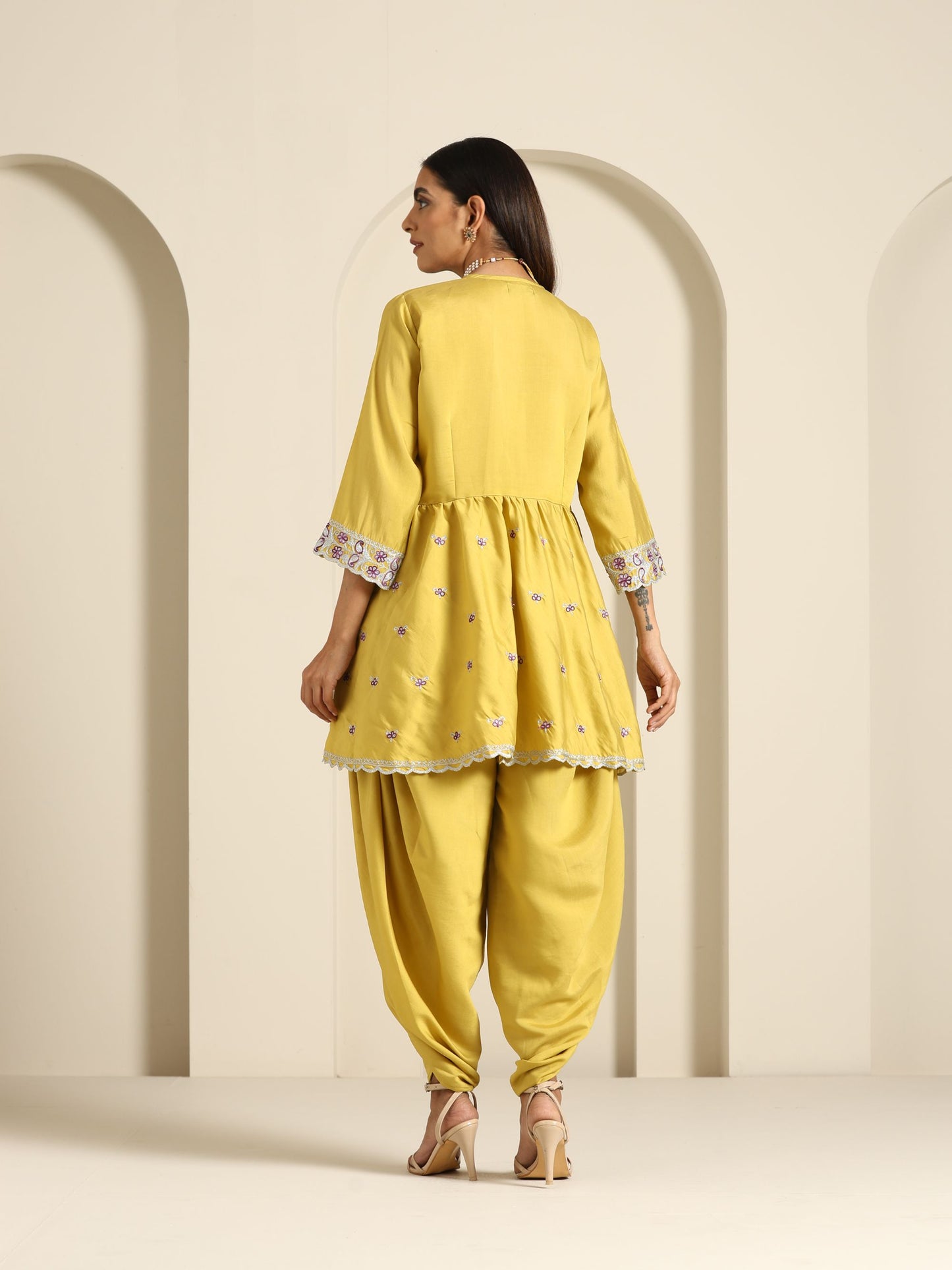 Gul Peplum Co-ord Set
