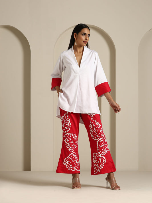 Gul Hot Pink & White Pant Set
