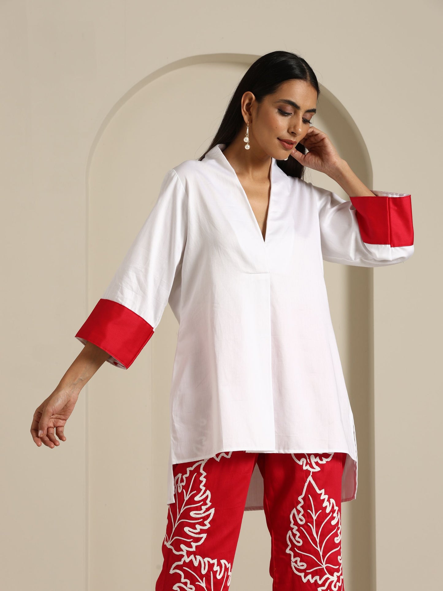 Gul Hot Pink & White Pant Set