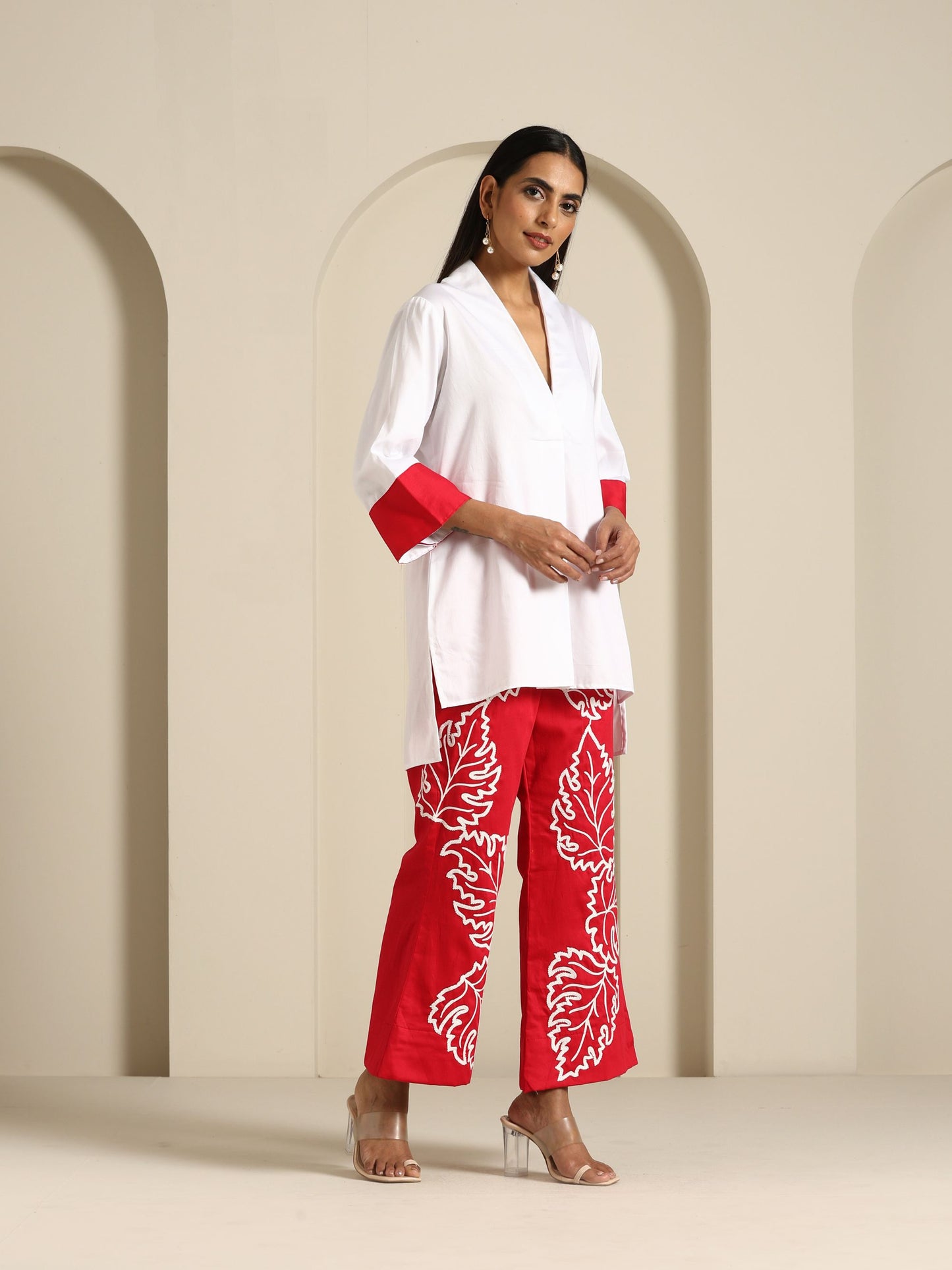 Gul Hot Pink & White Pant Set