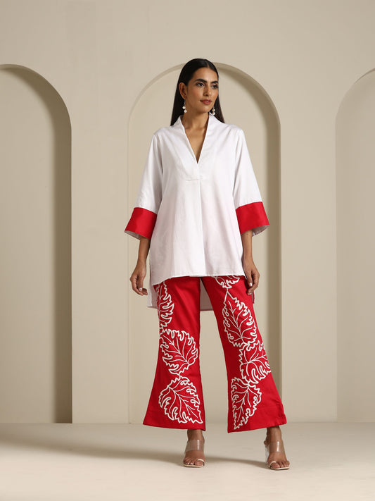 Gul Hot Pink & White Pant Set