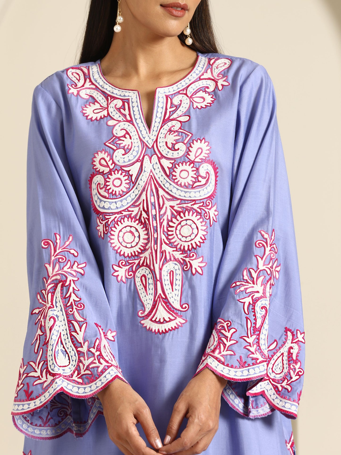 Gul Purple & Hot Pink Suit Set