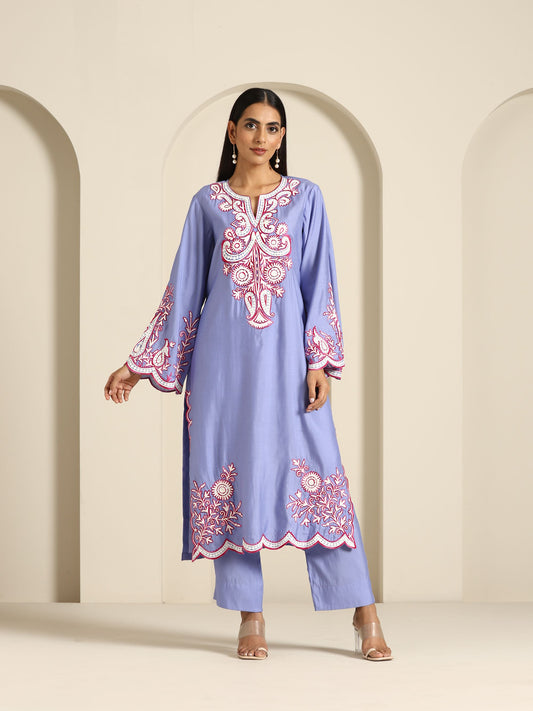 Gul Purple & Hot Pink Suit Set