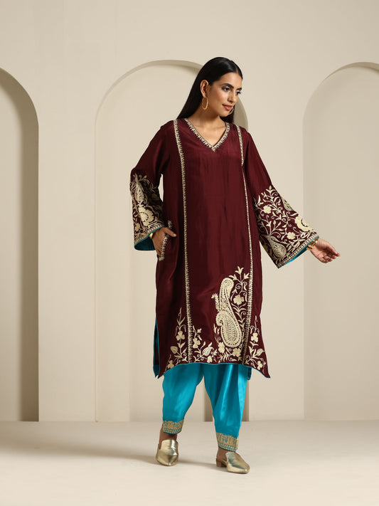 Sheen Multicolored Suit Set