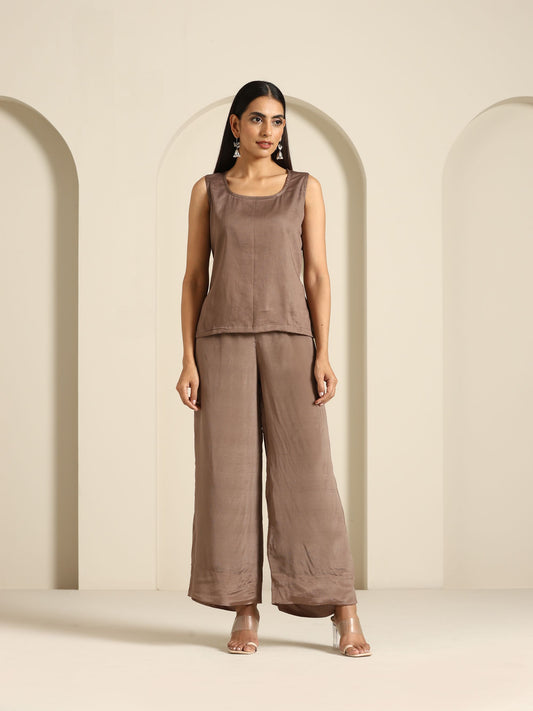 Gul Brown Kaftan Set