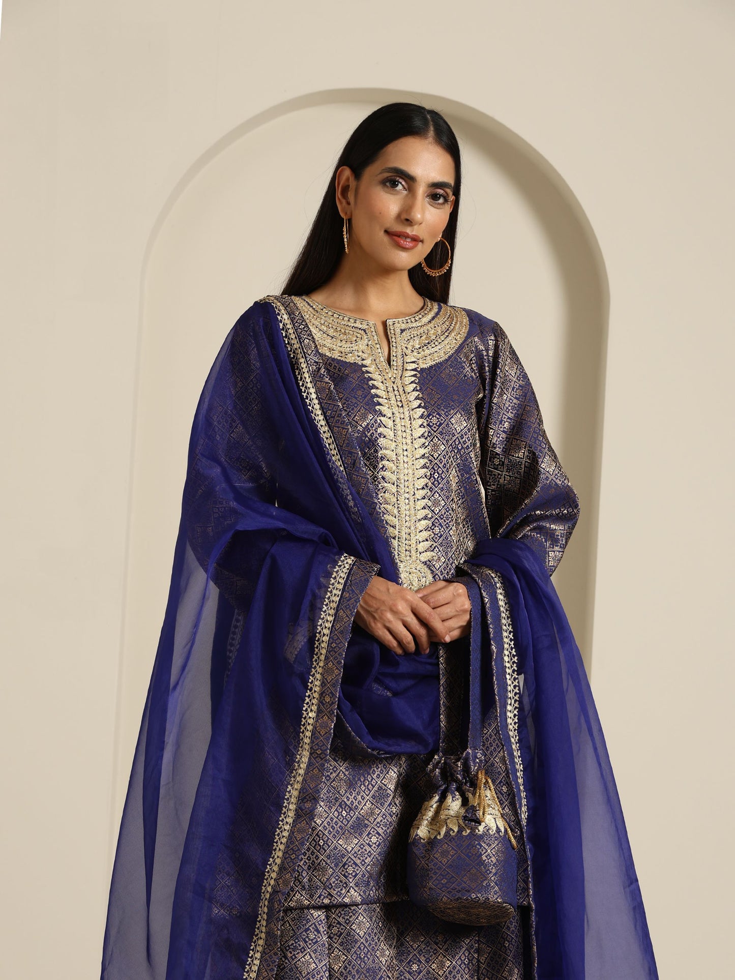 Gul Brocade Suit Set