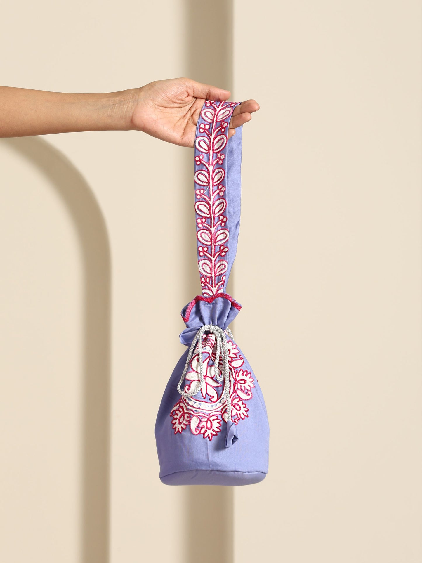 Gul Purple & Hot Pink Potli