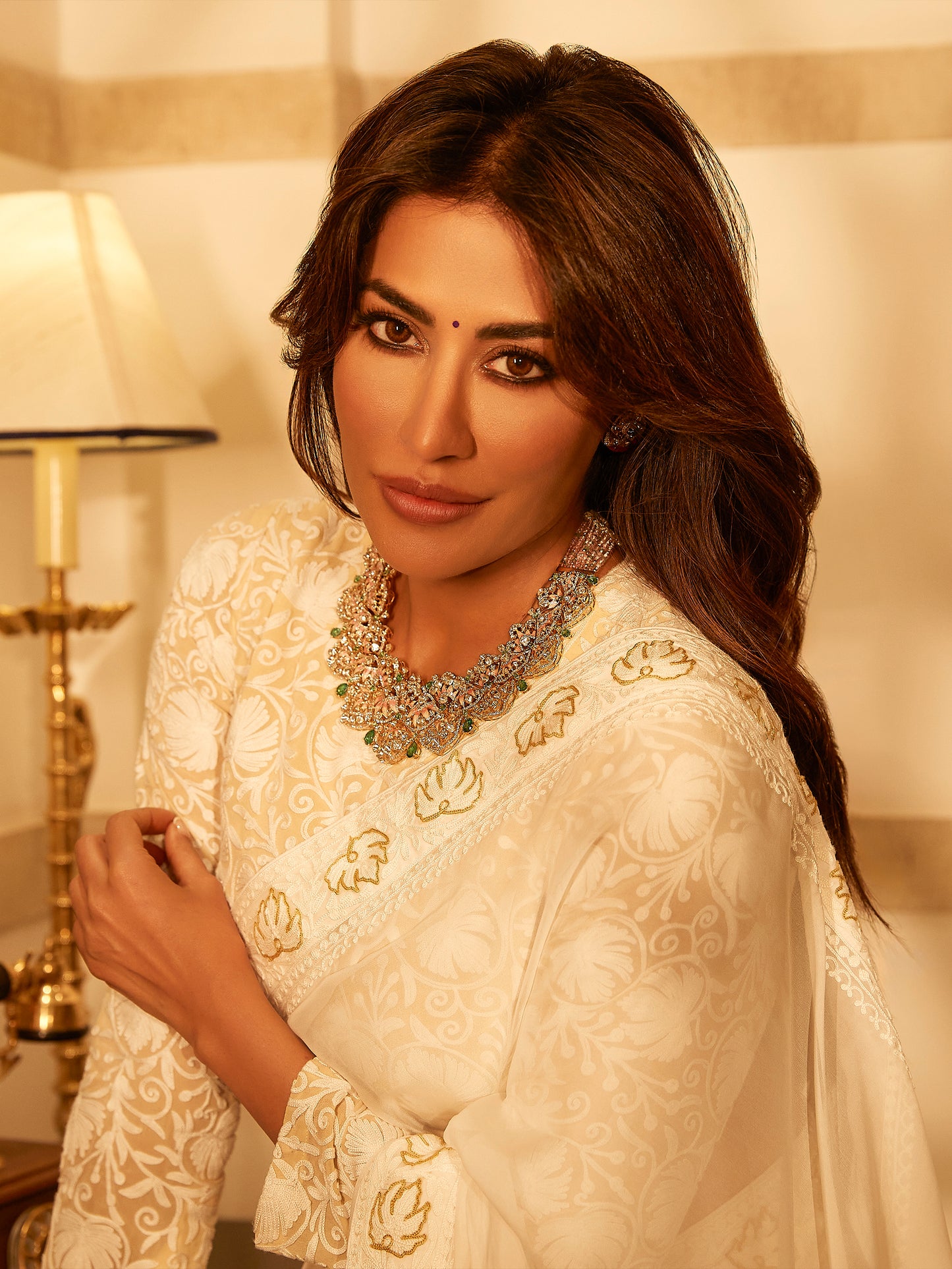 Aghaaz Off-White Saree