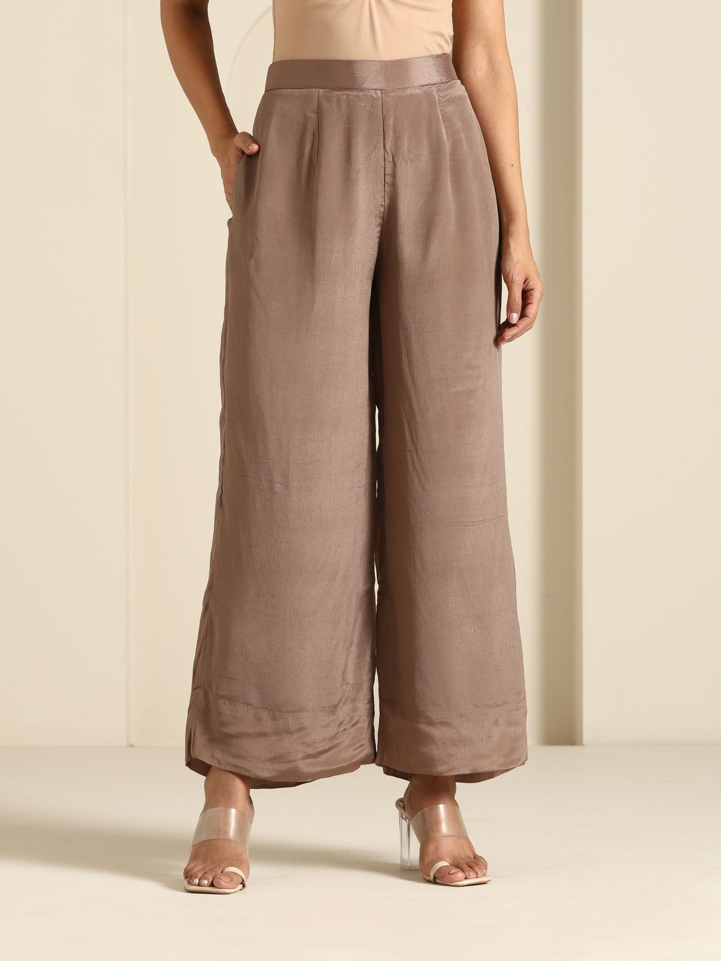 Gul Brown Kaftan Set