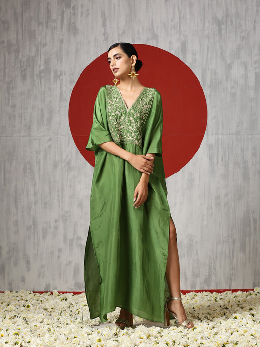 Jashn Green Kaftan